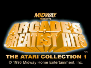 Atari Anniversary Edition Redux title screen for Playstation